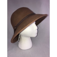Nine West Mujer&apos;s 100% Wool Fashion Bucket Hat Cap Brown One Size New NWT $50  eb-82146951